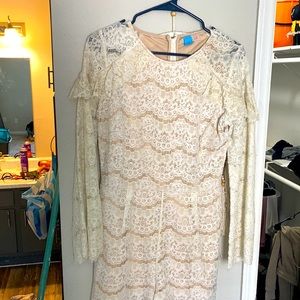 Where and gold romper